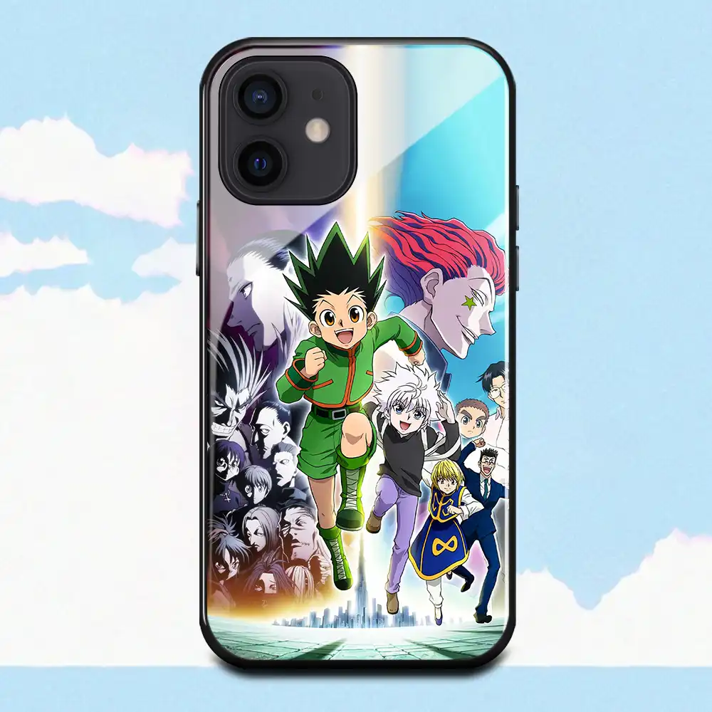 ハンター ハンターfreecssアニメケースiphone X Xs Xr Se2 6 6s 7 8 Plus11 12ミニ12プロマックス強化ガラス ケース 電話用緩衝材 Aliexpress