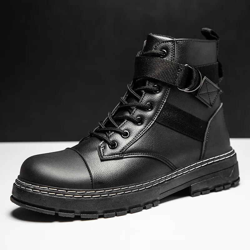 2021 New Men's Boots Winter Casual Shoes Fashion Men's Boots Men's High Quality Rubber Boots Ride Equirest Botas Hombre
