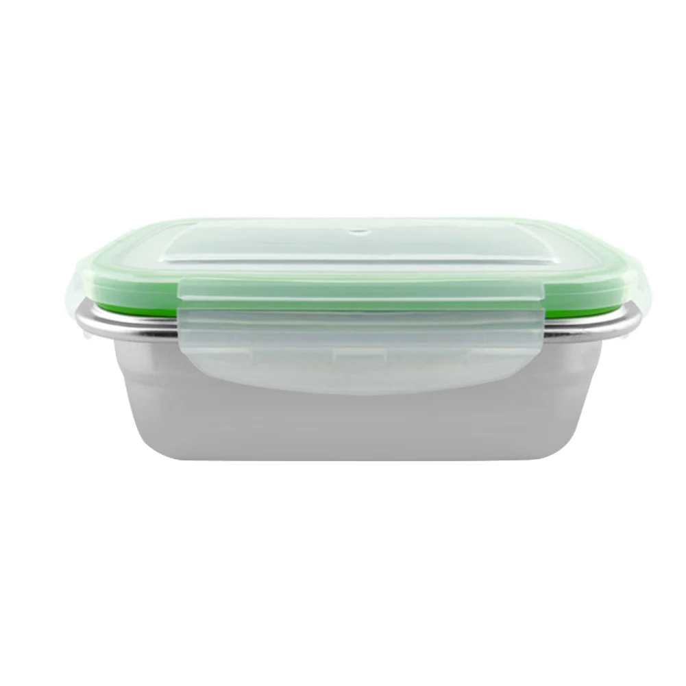 850ml Контейнеры Bento герметичные термоизолированные дорожные герметичные из нержавеющей стали прямоугольные для домашнего хранения еды портативные чаши Ланч-бокс - Цвет: 850ml