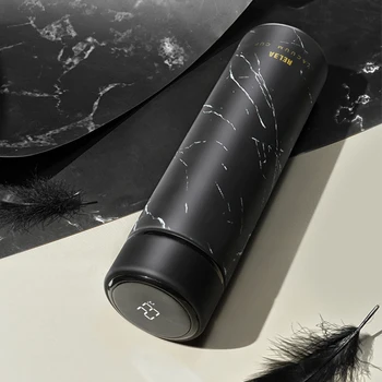 

Portable Matte Black Travel Hot Water Thermos Small Stainless Steel Vacuum Flask Heat Thermos Insulated Vaccum Bottle II50BWB