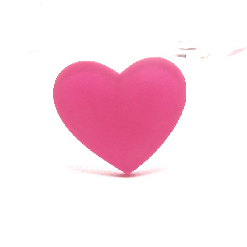 30 шт сладкое акриловое сердце плоское Сердце Кабошон DIY декоративные украшения для скрапбукинга делая 30 мм* 26 мм - Цвет: 6