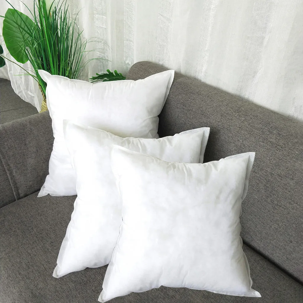 Non-woven Pillow Cushion Core Interior Home Decor White Super smooth invisible zipper closure insertion and washing | Дом и сад
