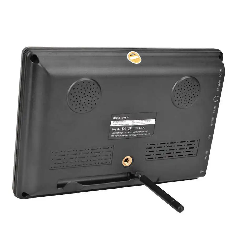 LEADSTAR Портативный 7 'ཌ:9 ATSC портативный DVB T/T2 1080P цифровой ТВ плеер (ЕС вилка) ЖК