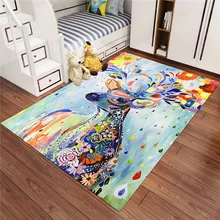 3D печать животных ковер роскошный большой ковёр для гостиной пасторальный Стиль Спальня ковер стол ковер