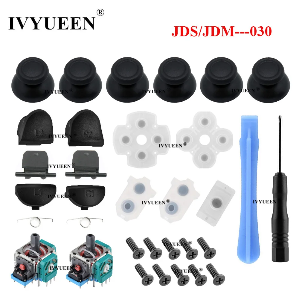 JDS JDM-030 IVYUEEN для playstation 4 PS4 Pro тонкий контроллер R2 L2 триггер сенсор с кнопками модуль потенциометра 3D аналоговые ручки - Цвет: JDS JDM-030