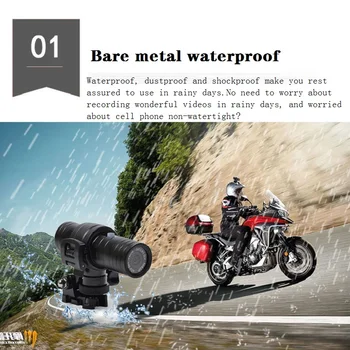 

Motion Cam Smart Mini Action HD 1920P Bike Motorcycle Helmet Waterproof Sports Camera 4K DVR Video Cam Outdoor Perfect X-sports