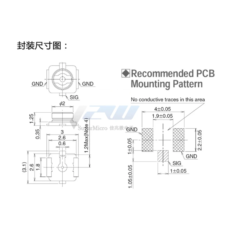 UFL Seat-conector IPEX/IPX de alta calidad, 20 piezas conectores coaxiales RF, minitarjeta de antena, 20279-001E Pedestal, 10/U.FL-R-SMT