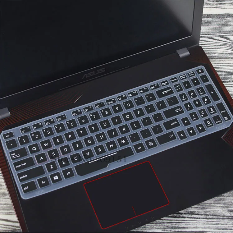Силиконовая клавиатура для ноутбука Защитная крышка для ухода за кожей кожи Asus Rog GL553 GL553V GL553VW ZX553VD ZX53V ZX73 FX553VD FX53VD FX753VD FZ53V - Цвет: Black