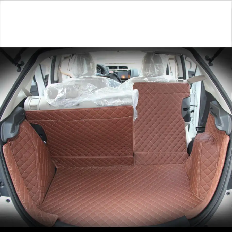 Для honda fit gk5 кожаные багажнике автомобиля коврик для багажника Удобный прочный