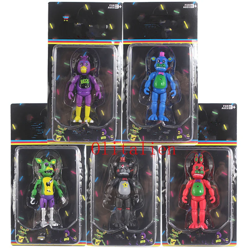 Giocattoli Foxy Chica Con Luce Modello Bambole Bambini 5 Pz/Set