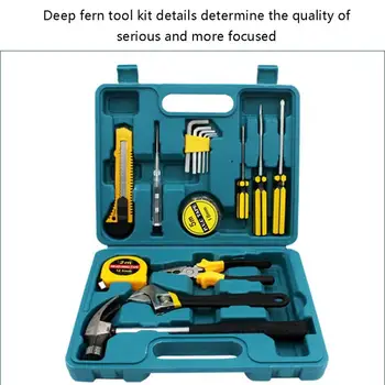 

Hardware Tools 16Pcs Set Combination Toolbox Car Home Dual-Use Multi-Function Repair Tool Set B8016G