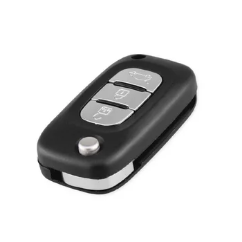 

2 3 Buttons Car Remote Key Shell Case For Renault Clio Megane Kangoo Uncut Folding Flip Car Key Accessories