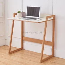 Одноместный студенческий письменный стол для дома, спальни, прикроватный мини-минималистичный ноутбук из цельного дерева, маленький скандинавский компьютерный стол