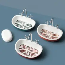 

Double Layers Helpful Wall Hanging Draining Soap Dish Lightweight Hanging Soap Dish Easy to Clean Bathroom Accessory