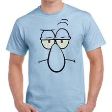 Губка Боб Squidward уход за кожей лица футболки новейшая стиль футболка