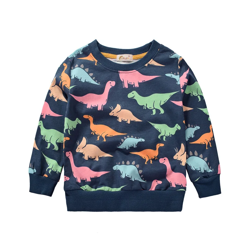 

Baby Boy Hoodie Sweatshirts Kids Spring Autumn Clothes Tops Children hoodies for Boys sweater long sleeve tshirt dinosaur