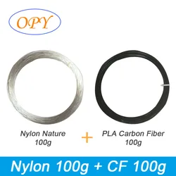 Premium Nylon PA66 3D Printer Filament - 1.75mm, 1kg Spool, Natural Finish (PA NE and PLACF 100g)