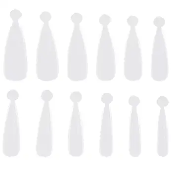 

1 Set 12 Size Diamond Shape Fake Nail Plates Nail Art Molds Reusable Quickly Nail Extension Model Fake Nail Tips Mold Plates