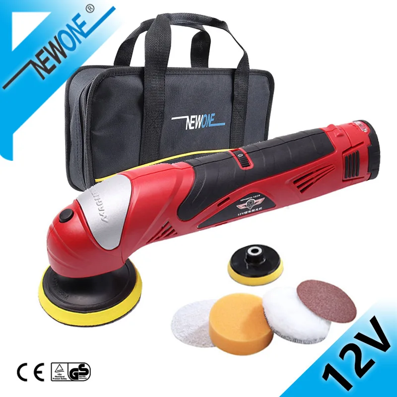 HEPHAESTUS 12V DC Car Polisher Drill Cordless Polishing Machine in Automotive With Pad/Bag And Polishing Sponges Soft Polishers