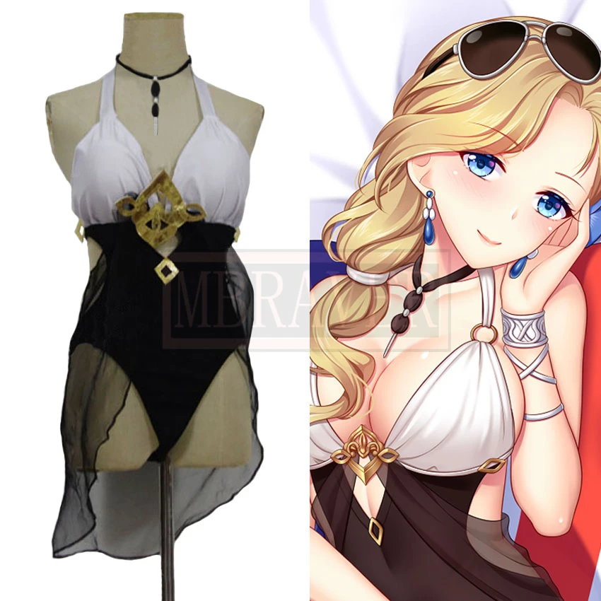 Azur Lane Hms Hood Sexy Swimsuit Beach Suit Bikini Cosplay Costume Halloween Christmas Custom Made Game Costumes Aliexpress