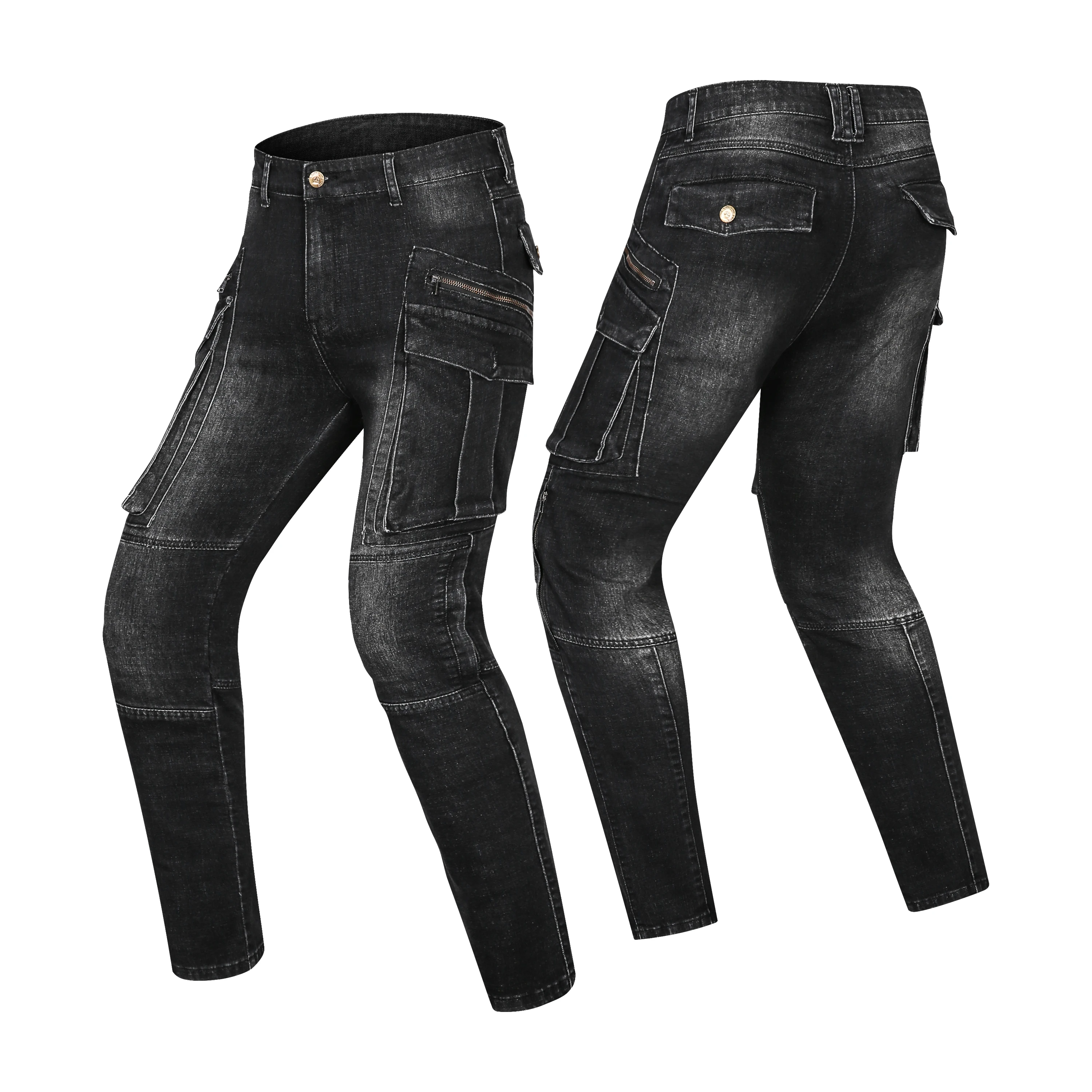 2020 Knee Zipper Motorcycle Riding Pants Men's Motorcycle Pants Fall