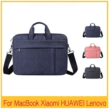 

Laptop Bag Shoulder Sleeve for Macbook Air 13 Pro 13.3 14.1 15.6 Inch Computer Handbag Briefcase Bag for Xiaomi Huawei Unisex