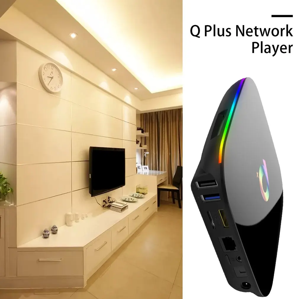 Superview Q-BOX Q+ Q Plus 4 Гб Amlogic Android 9,0 wifi Smart tv BOX высокой четкости смарт-медиаплеер