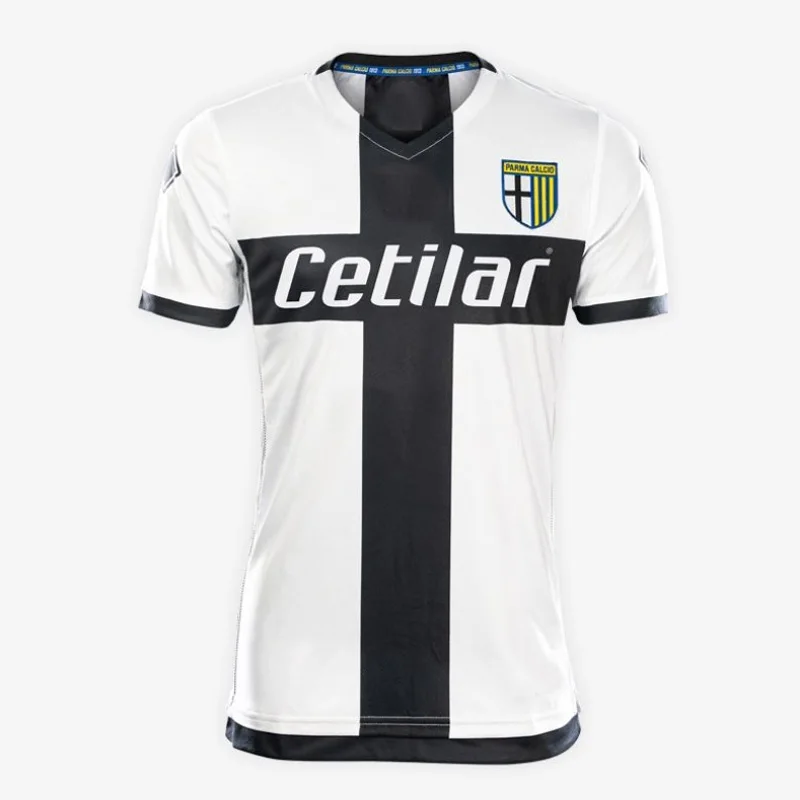 

Parma 2019 2020 new home Black and white tee jerseys High quality Italy Parma fc 19 20 Roberto Inglese Alberto Grassi
