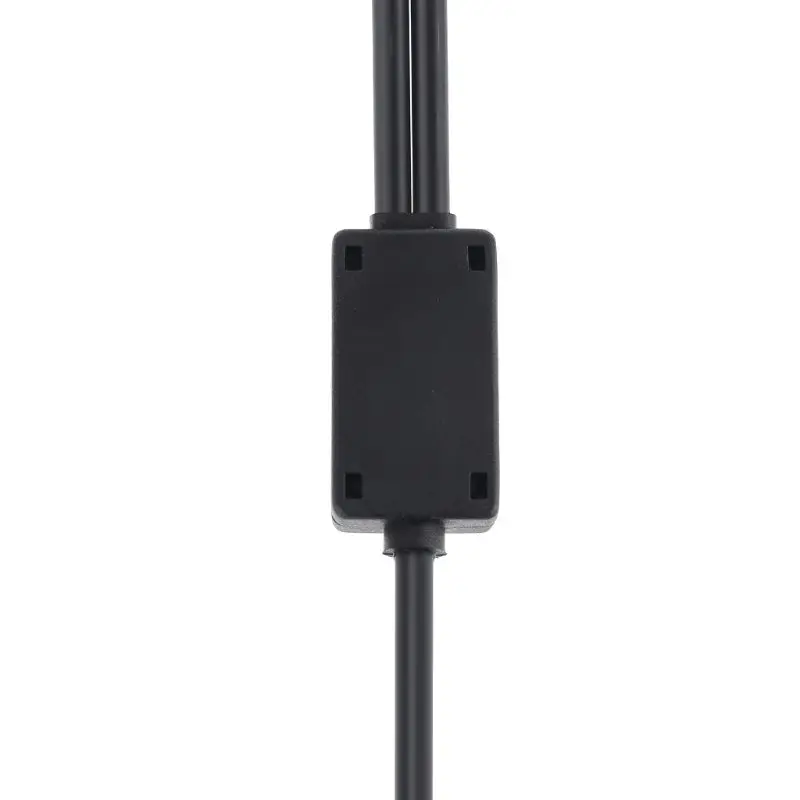 200cm DIY Aviation Headset Dual plug Aircraft Headphones Replacement Cable Durable Mono Audio Cable Line Cord
