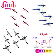 Полная распродажа! 6 шт. наконечники для Broadhead стрелы наконечники для стрельбы из лука наконечники для блочного Лука Арбалет изогнутый лук Охота
