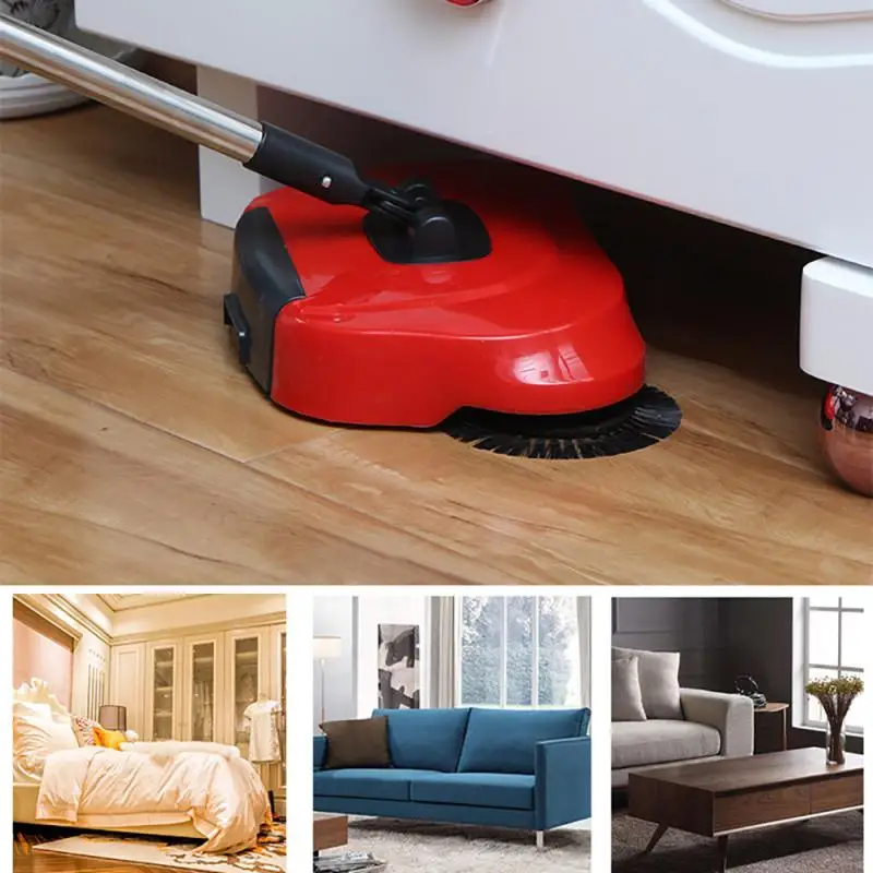 Multifunctional Stainless Steel Household Hand Push Lazy Sweeper Hand Push Vacuum Cleaner Floor Sweeper  Household Cleaning Tool