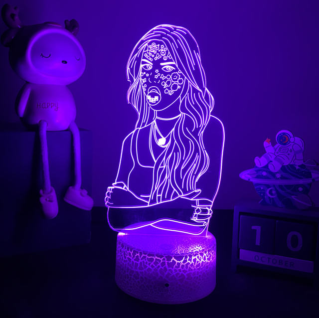 16 COLOR WITH REMOTE OLIVIA RODRIGO 3D LED LAMP