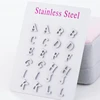 Stainless Steel 26 A-Z Initial Letter Stud Earrings Small Tiny DIY Alphabet Name Earrings Piercing Jewelry Pendientes Brincos ► Photo 2/6