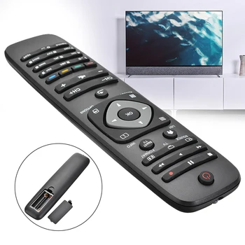 

1pc Universal Replacement TV Remote Control for Philips 242254990467/2422 549 90467 Black