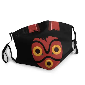 

Princess Mononoke Reusable Face Mask Miyazaki Hayao Ghibli Anti Bacterial Dust Mask Protection Cover Respirator Mouth Muffle