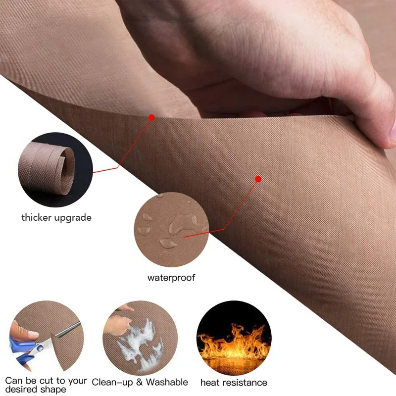 1/5/10 Pcs Baking Mat Sheet 40*60cm or 30*40cm Reusable Non-Stick Oil-Proof Baking Paper Heat-Resistant Oven Liner Sheet BBQ Pad