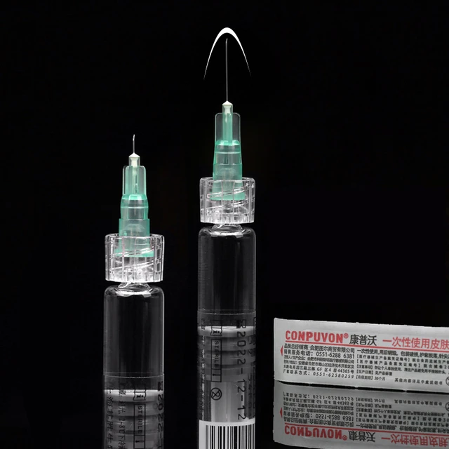 32G needle Piercing Transparent Syringe Injection glue Clear Tip Cap For  Pharmaceutical injection needle 32G *4mm 13mm