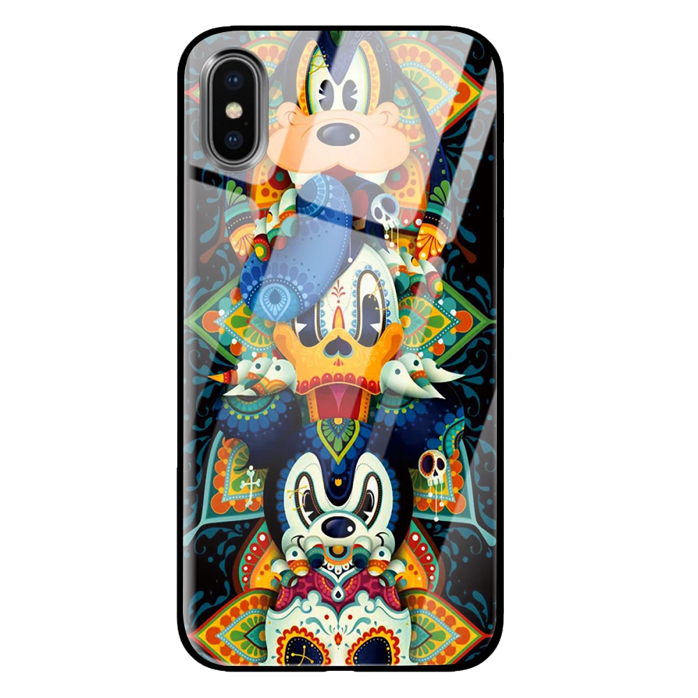 Роскошные Чехлы с Микки-кошкой из закаленного стекла для huawei P30 P20 mate 10 20 Honor 8 9 10 Pro Lite - Цвет: 12