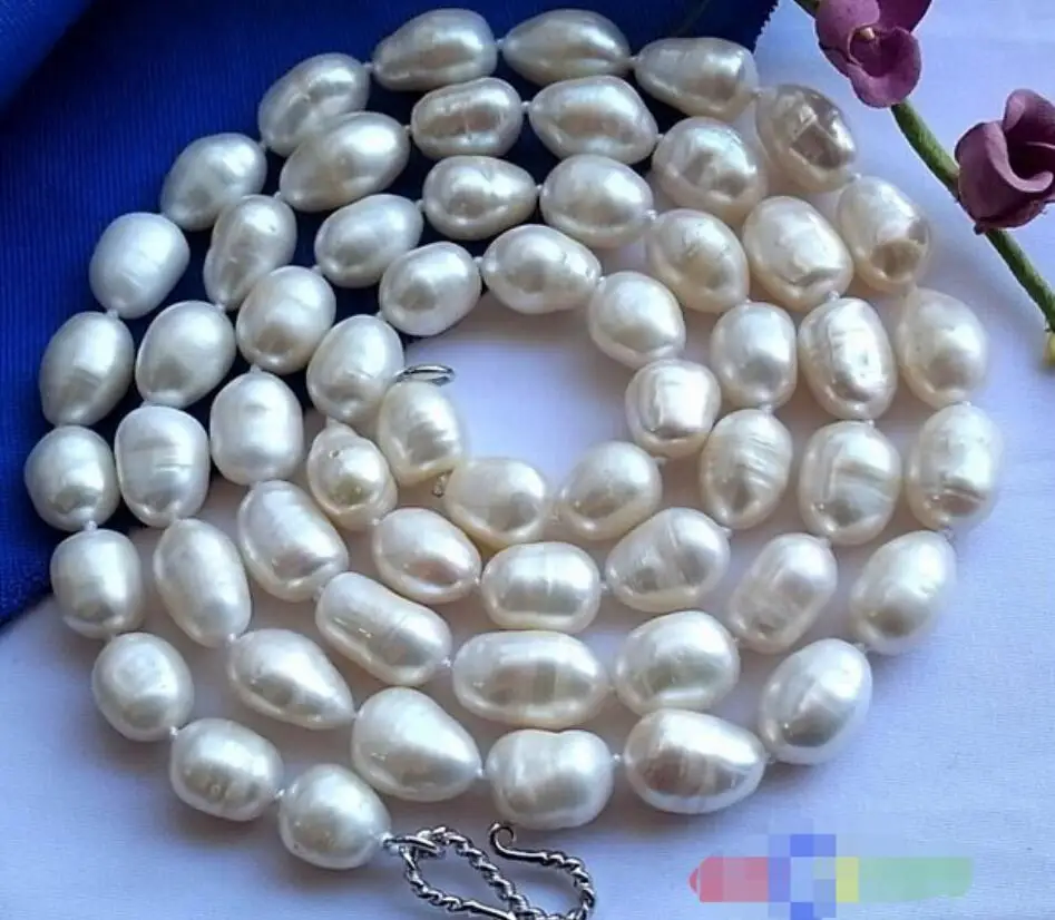 Necklace 32" 15MM WHITE BAROQUE FW CULTURED PEARL NECKLACE