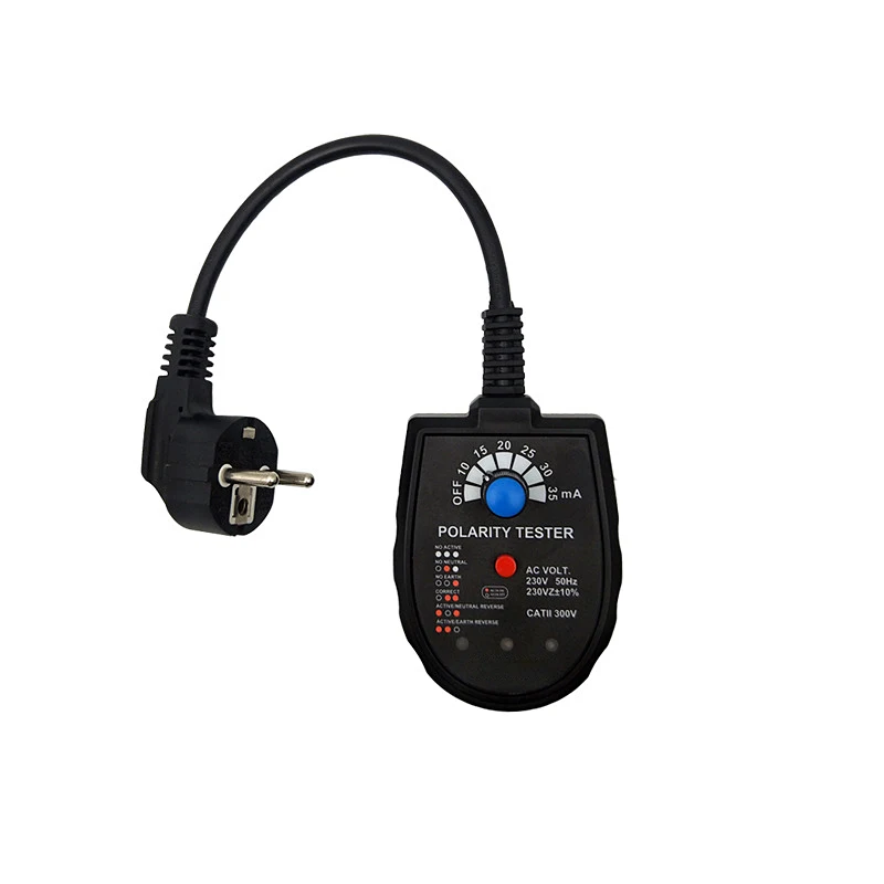 NEW Rcd Test Voltage Test Socket Detector Leakage Detector Polarity Tester Phase Check Plug Socket Tester Neutral Circuit Tester