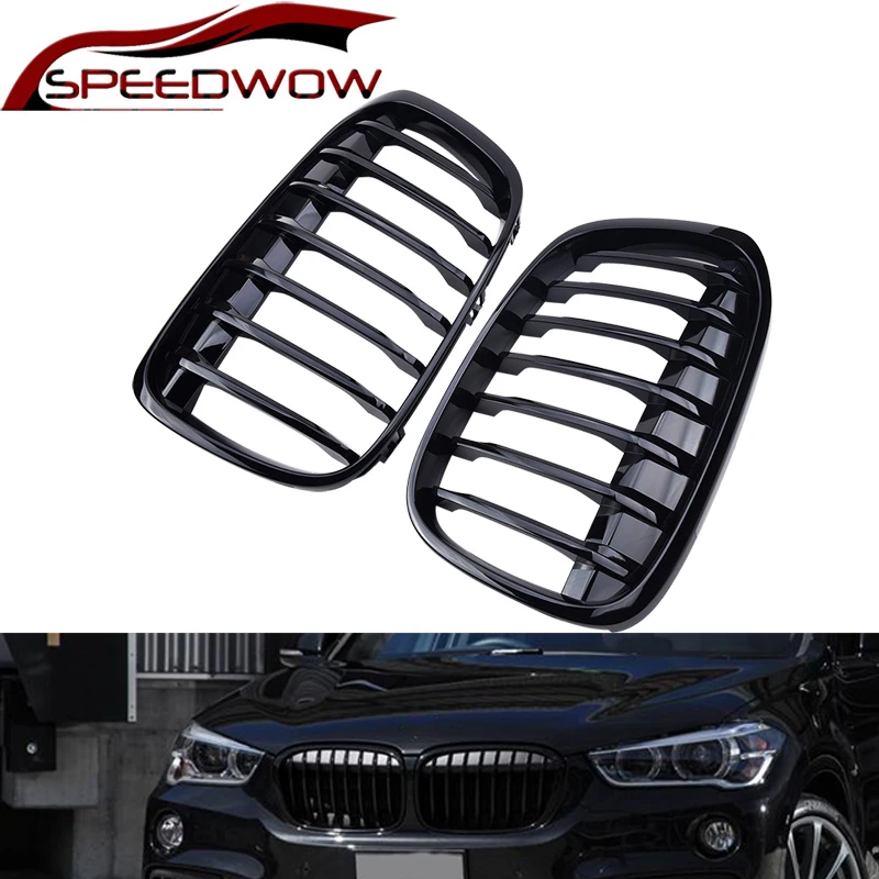 SPEEDWOW глянцевый автомобильный передний бампер для почек гриль BMW X1 F48 F49 2016-2019