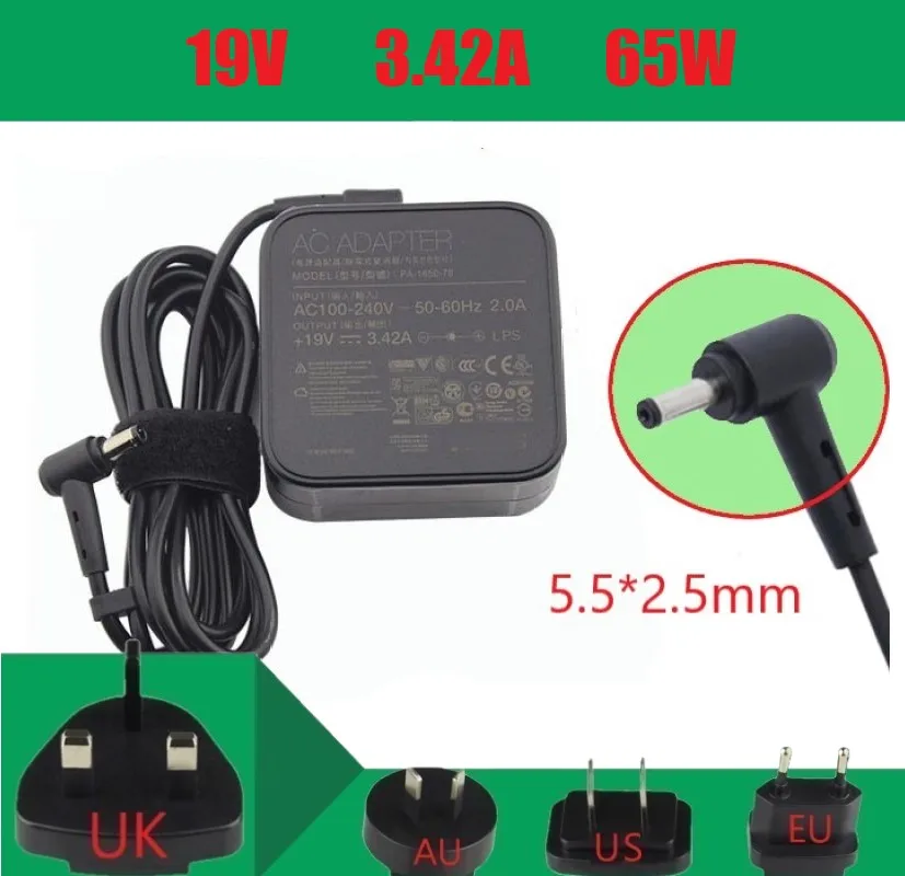 PA-1650-78 19V 3.42A 65W 5 5x2 5mm зарядное устройство для ноутбука Asus S46CA X550 X550CA X550CC X550DP X550VB X450 |
