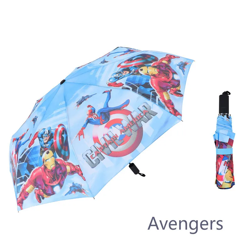 Avengers Человек-паук, трансформер, Альтман, Мстители, принцесса, Мультяшные узоры, Детские Зонты от дождя, легко носить с собой, мини-зонтик - Цвет: Avengers