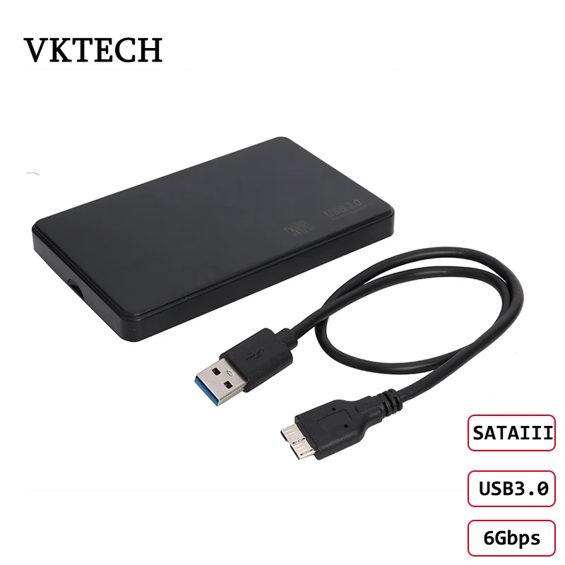 USB3.0 (B) 2,5 дюймов HDD SSD чехол Sata для USB 3,0 2,0 адаптер бесплатно 5 Гбит/с Корпус жесткого диска Поддержка 2 ТБ HDD диск для WIndows Mac OS - Цвет: USB3.0 (B)