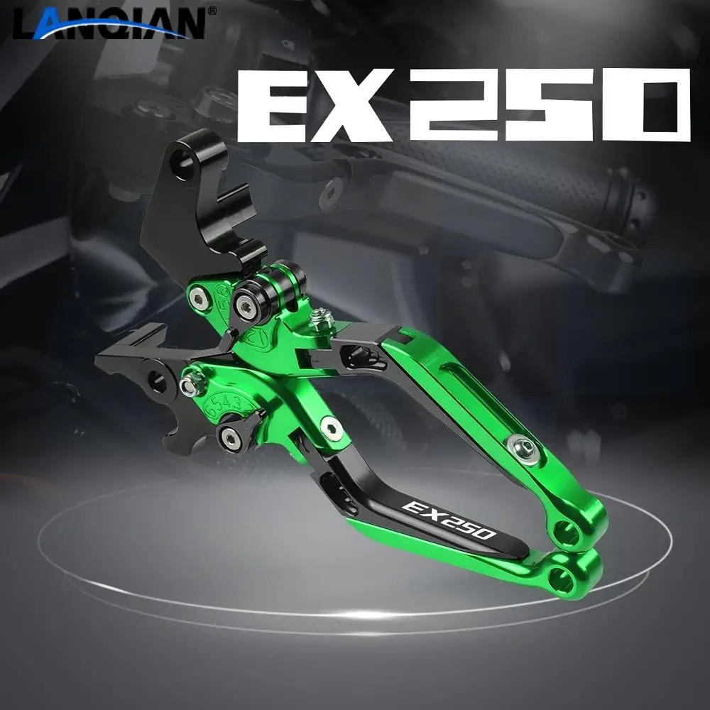 

For Kawasaki EX250C EX250E 86-87 EX250 F G H J 88-07 EX250 L M 18-17 EX250P 18-21 EX250 R 08-12 Motorcycle Brake Clutch Levers