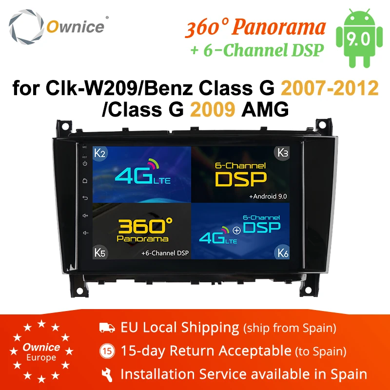 Ownice K3 K5 K6 для Mercedes Benz G Class W467 2004~ 2008 Android 9,0 4G LTE DSP 360 Panorama OpticalCar радио плеер gps Navi