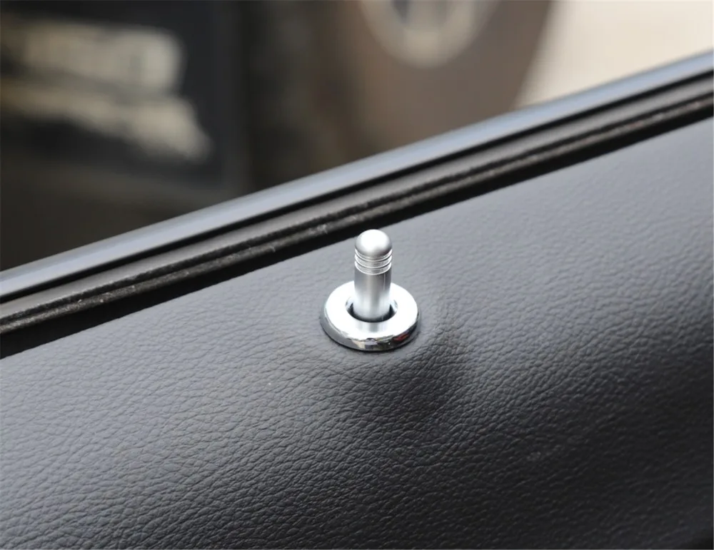 Переключатель блокировки дверей отделка кольцо Крышка для Dodge Challenger+ окно Кнопка украшения круглая наклейка хромированные автомобильные аксессуары