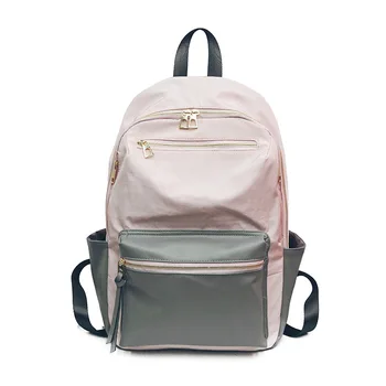 

Contrast Color Women Backpacks Waterproof Nylon College School Backpack Bags for Teenage Girls Bookbag Travel Backpack mochilas