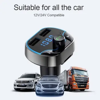 

Car Cigar Plug Bluetooth Transmitter MP3 Player Radio Adapter Kit USB Charger FM Transmitters Car Electronics Accessories -