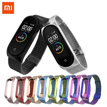 

Smart Wrist Band Bracelet Strap for Mi Band 4 3 MiBand 4 3 Strap Metal Bracelet Stainless Steel Wrist Strap Z2